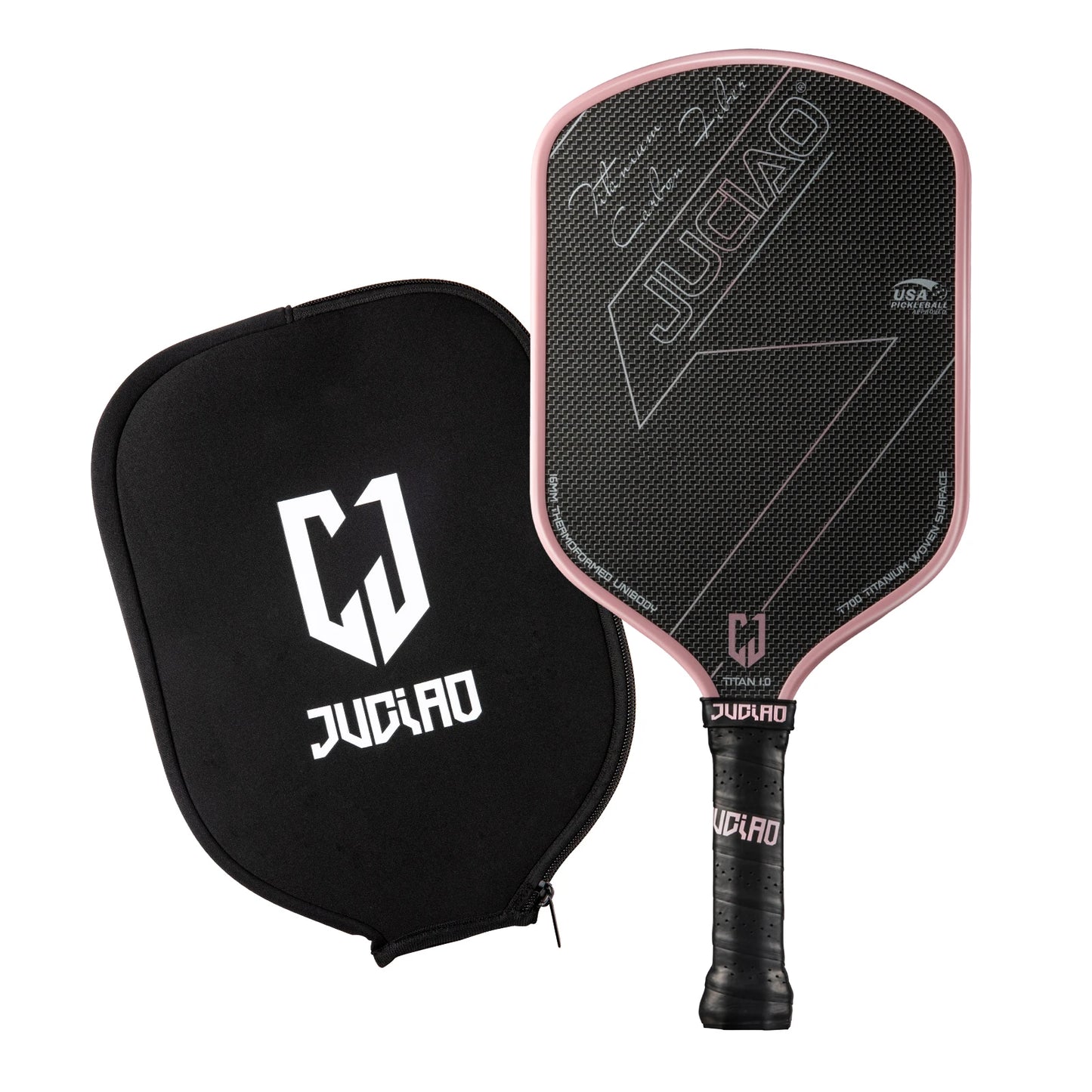 JUCIAO T-Titanium Carbon Fiber Pickleball Paddle Set
