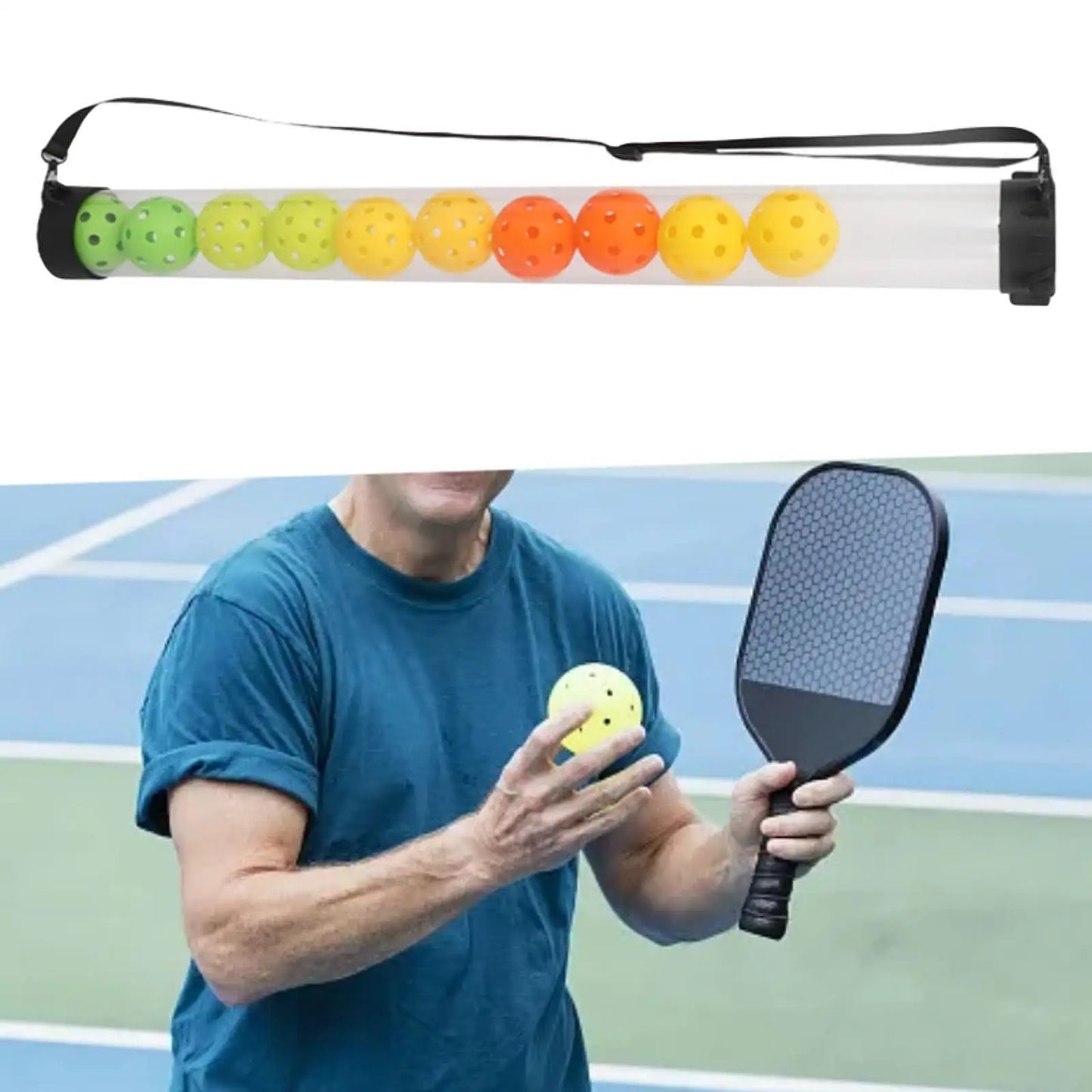 Pickleball Ball Pickup Tube – Portable Retriever