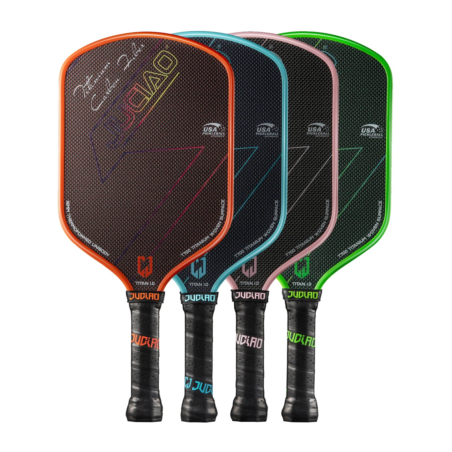 JUCIAO T-Titanium Carbon Fiber Pickleball Paddle Set