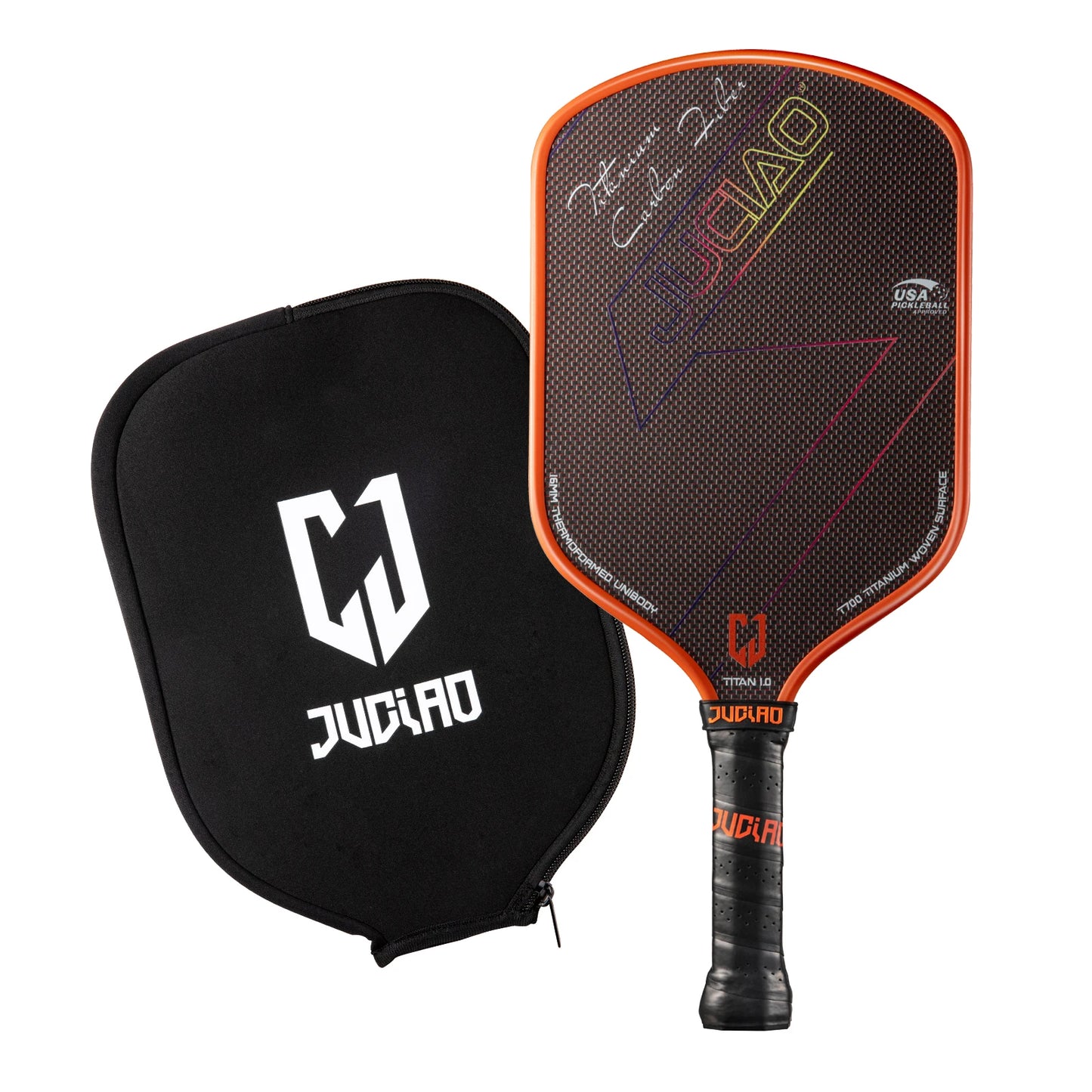 JUCIAO T-Titanium Carbon Fiber Pickleball Paddle Set
