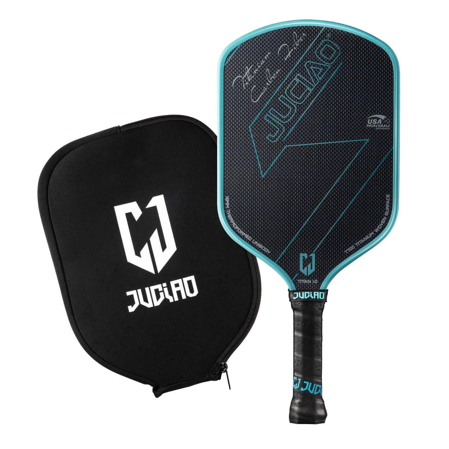 JUCIAO T-Titanium Carbon Fiber Pickleball Paddle Set